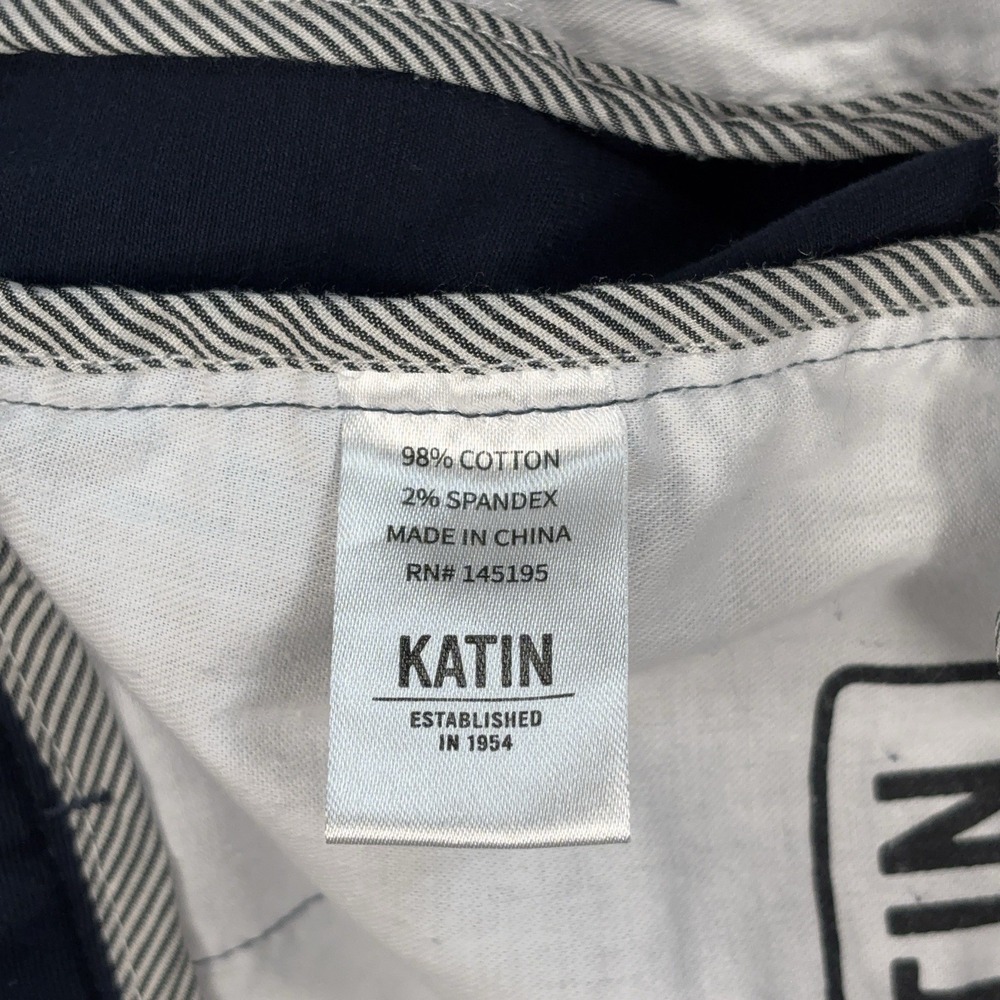 Katin 8"‎ Shorts Men's 32 (fits 33) Navy Stretch Surf Casual Chinos - Picture 14 of 16
